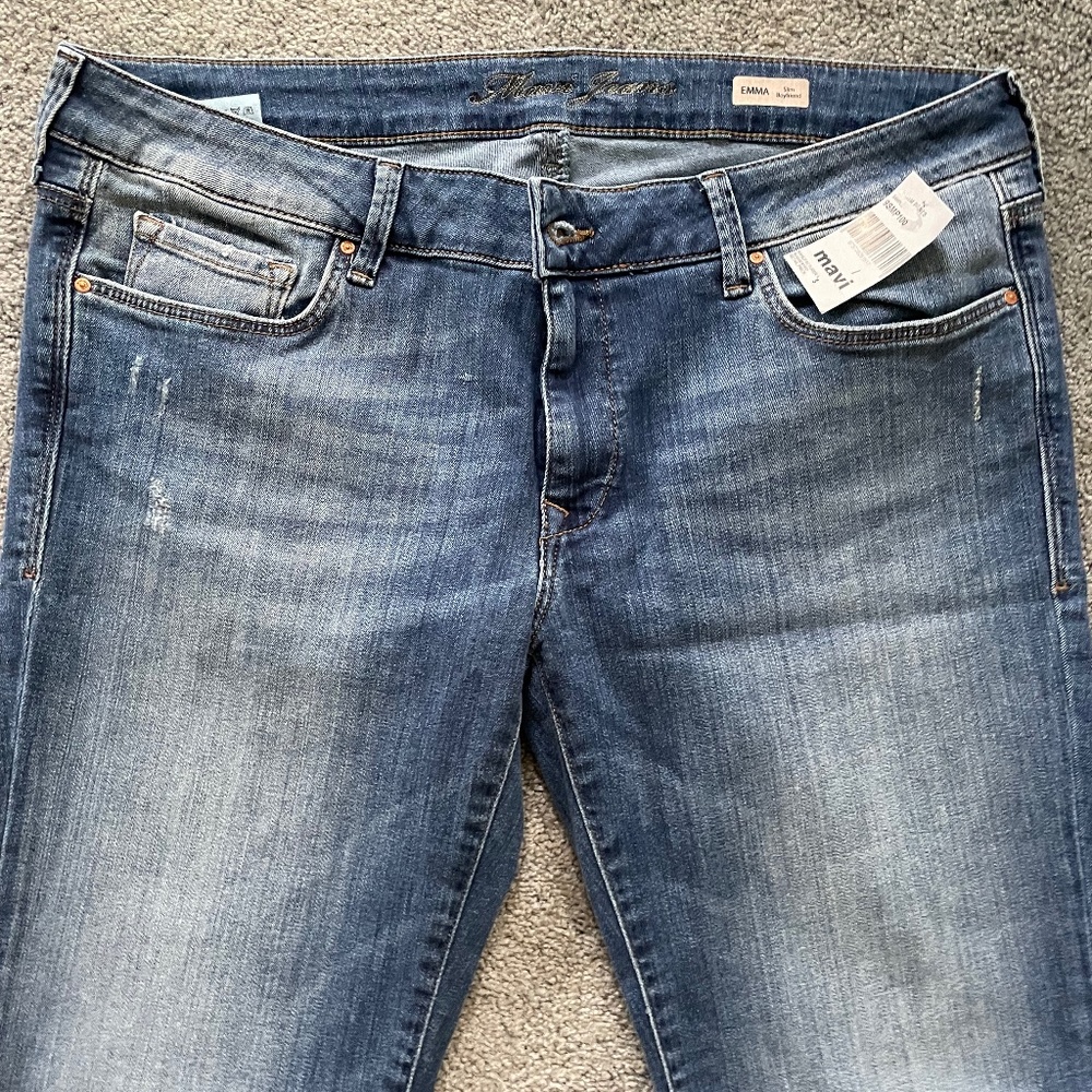 NWT Mavi Emma  boyfriend stretch 32/32